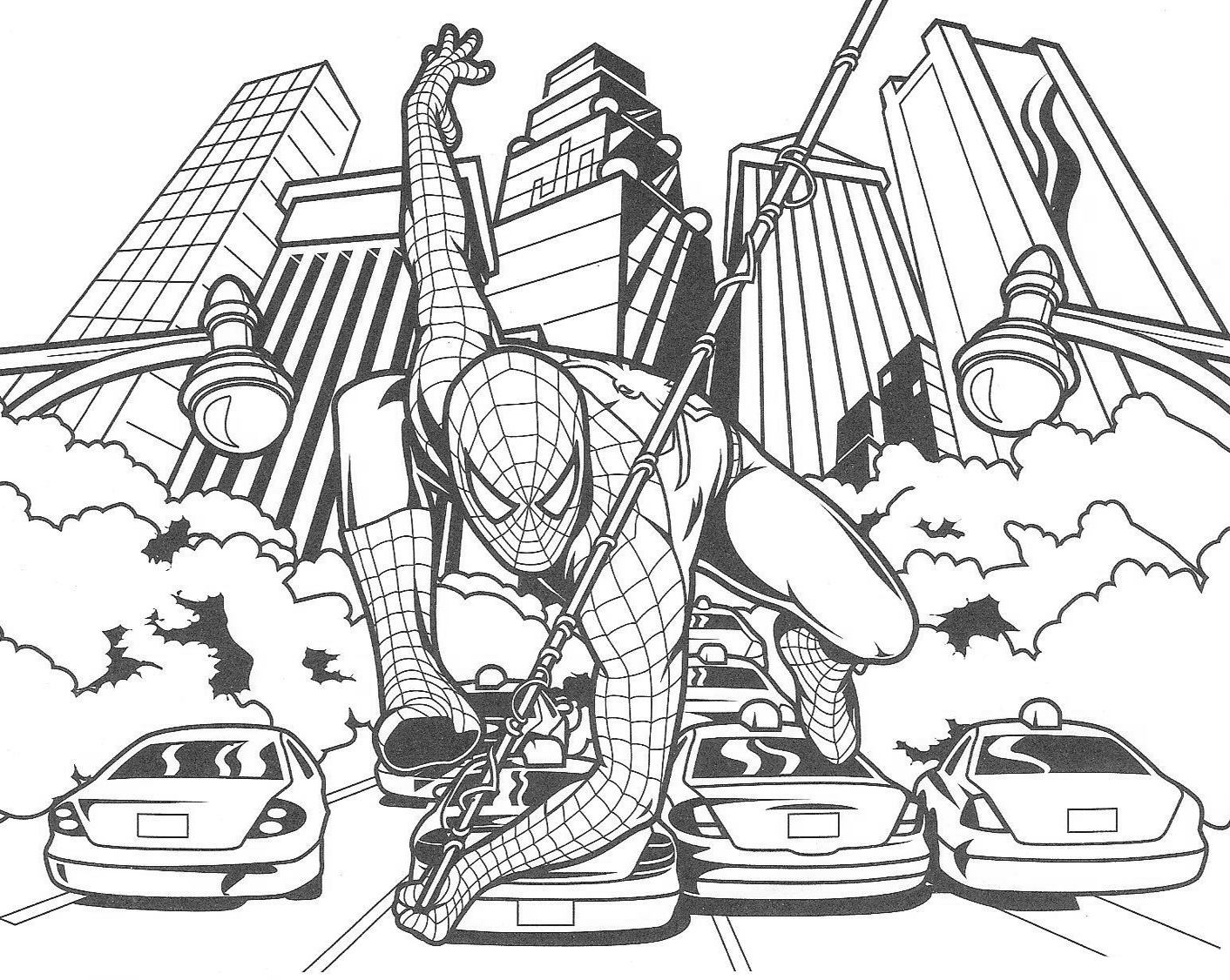 Kumpulan Gambar Mewarnai Spiderman Untuk TK PAUD Dan SD 2019