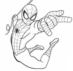 Gambar Mewarnai Spiderman Terbaru