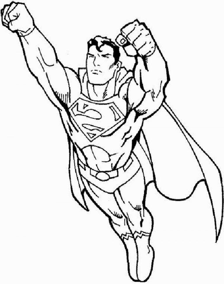 √Gambar Mewarnai Superman Untuk Anak TK dan PAUD - Marimewarnai.com