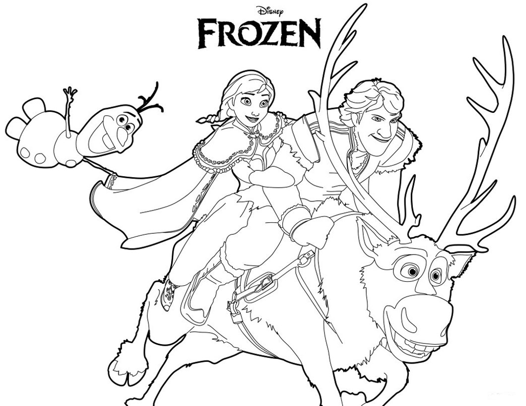 Kumpulan Gambar Mewarnai Frozen Untuk Tk Dan Sd Marimewarnai Com