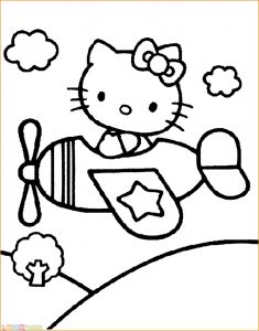 Gambar Mewarnai Hello Kitty 08 Marimewarnai