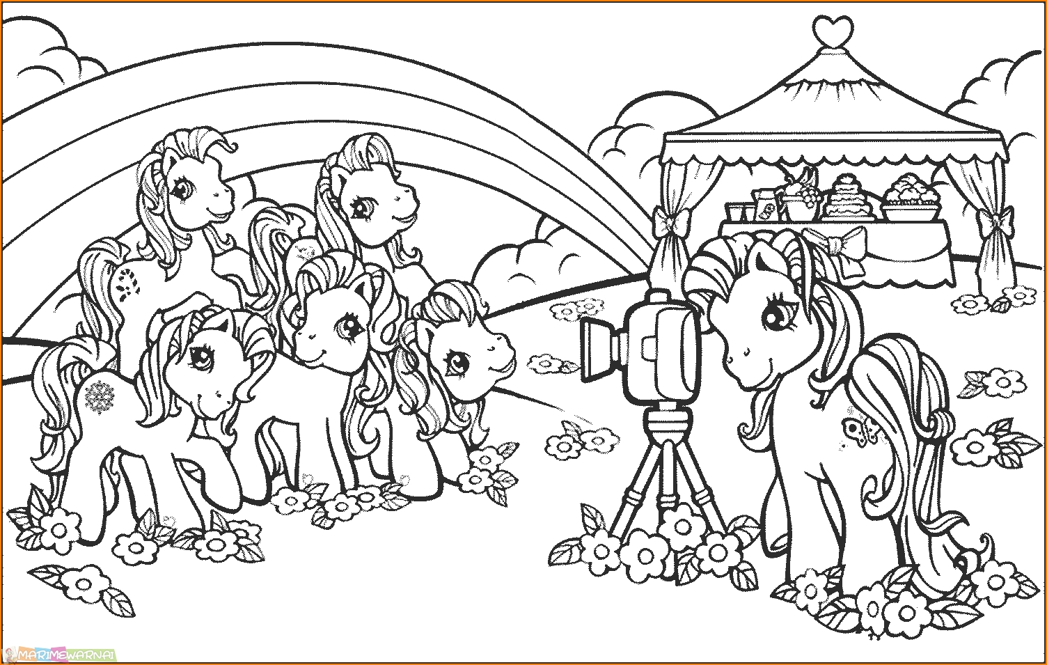 √29 Gambar Mewarnai My Little Pony Anak 2020 - Marimewarnai.com
