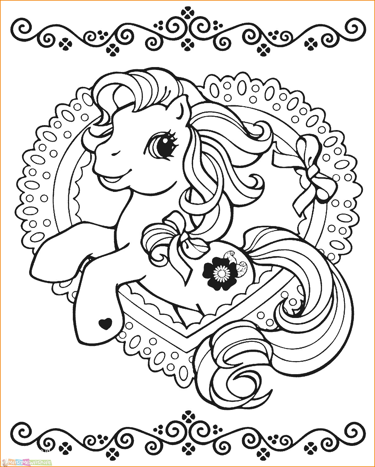 √29 Gambar Mewarnai My Little Pony Anak 2020 - Marimewarnai.com