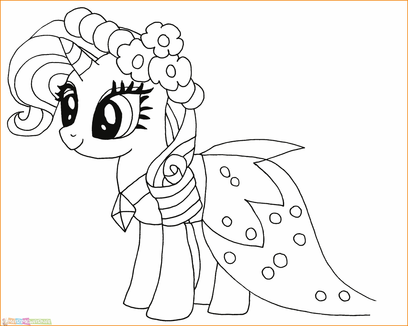 Mewarnai Kuda Poni Cantik : Coloring My Little Pony All Equestria Girls