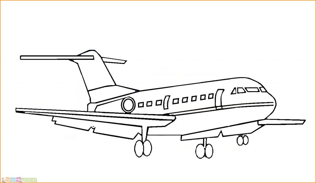 √Gambar Mewarnai Pesawat TK, Paud dan SD Terbaru 2020 - Marimewarnai.com