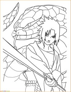 Gambar Mewarnai Sasuke 07 Marimewarnai