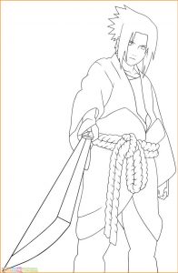 Gambar Mewarnai Sasuke 08 Marimewarnai