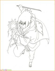 Gambar Mewarnai Sasuke 21 Marimewarnai