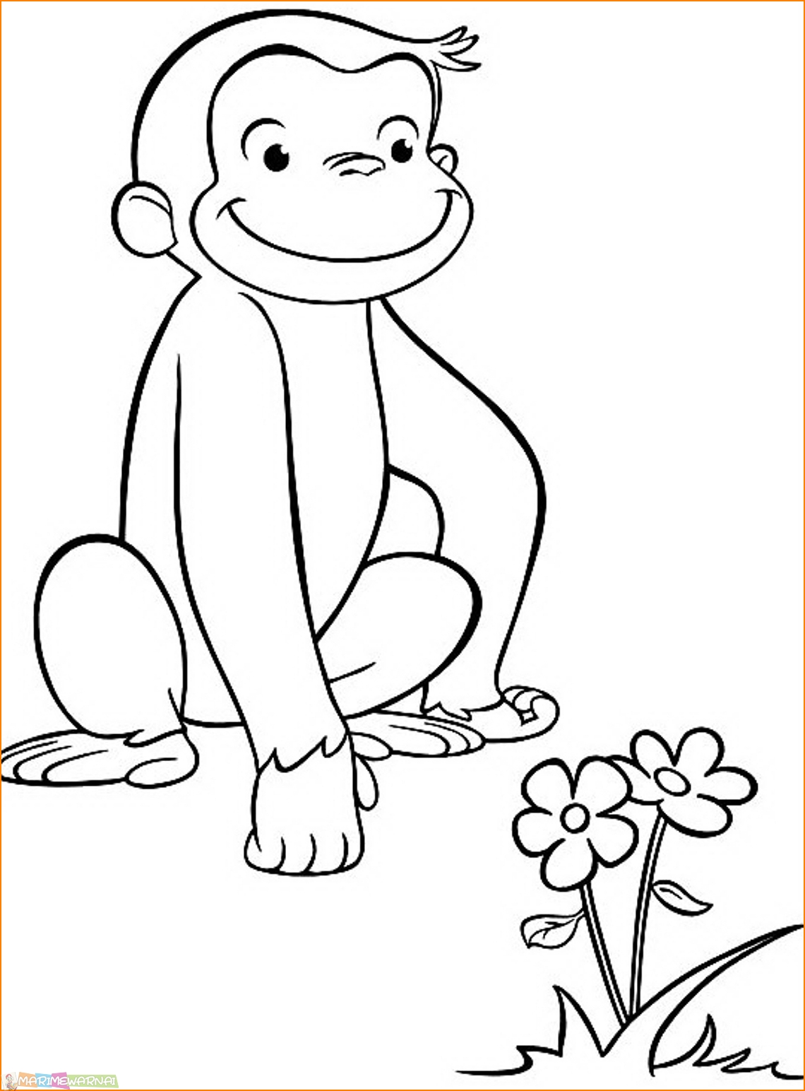 770+ Sketsa Gambar Hewan Monyet Terbaik
