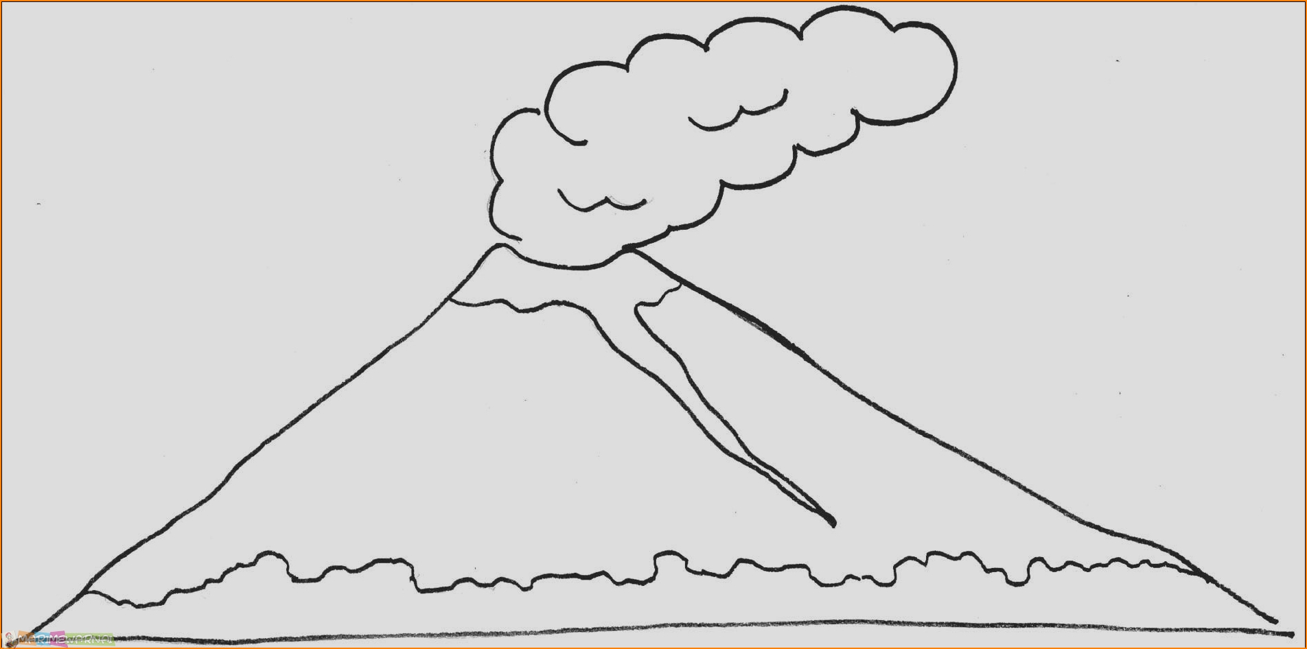 11+ Gambar Sketsa Gunung