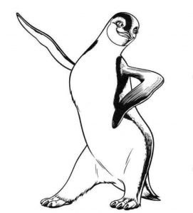 gambar mewarnai pinguin 5